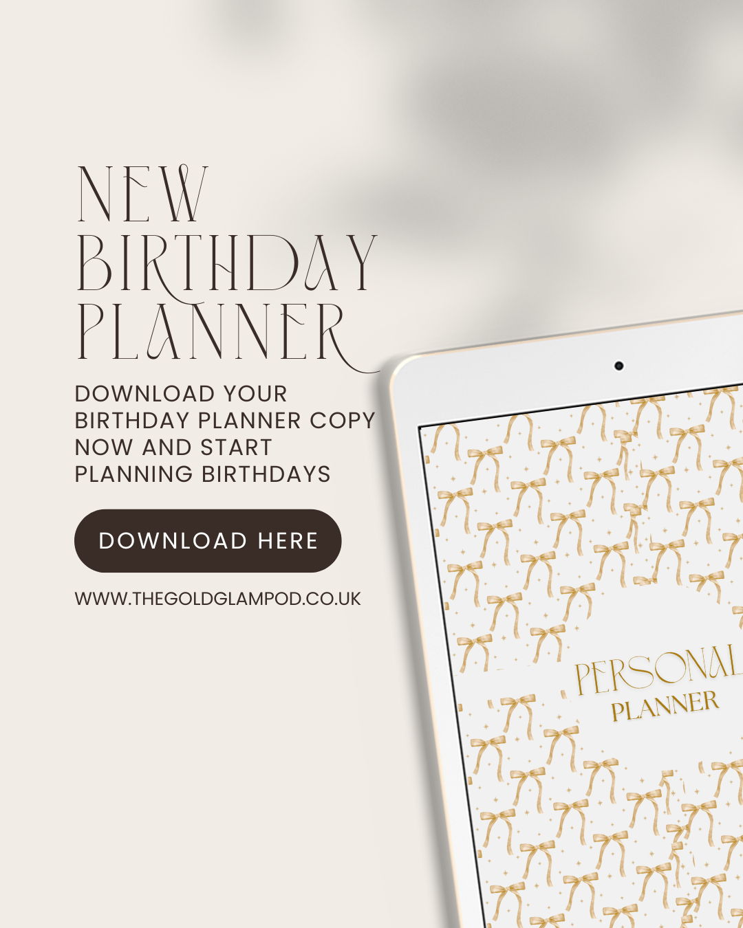 Birthday Planner Digital Printable